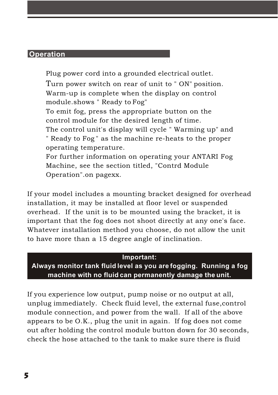 Elation Professional X-Fogger User Manual | Page 7 / 15
