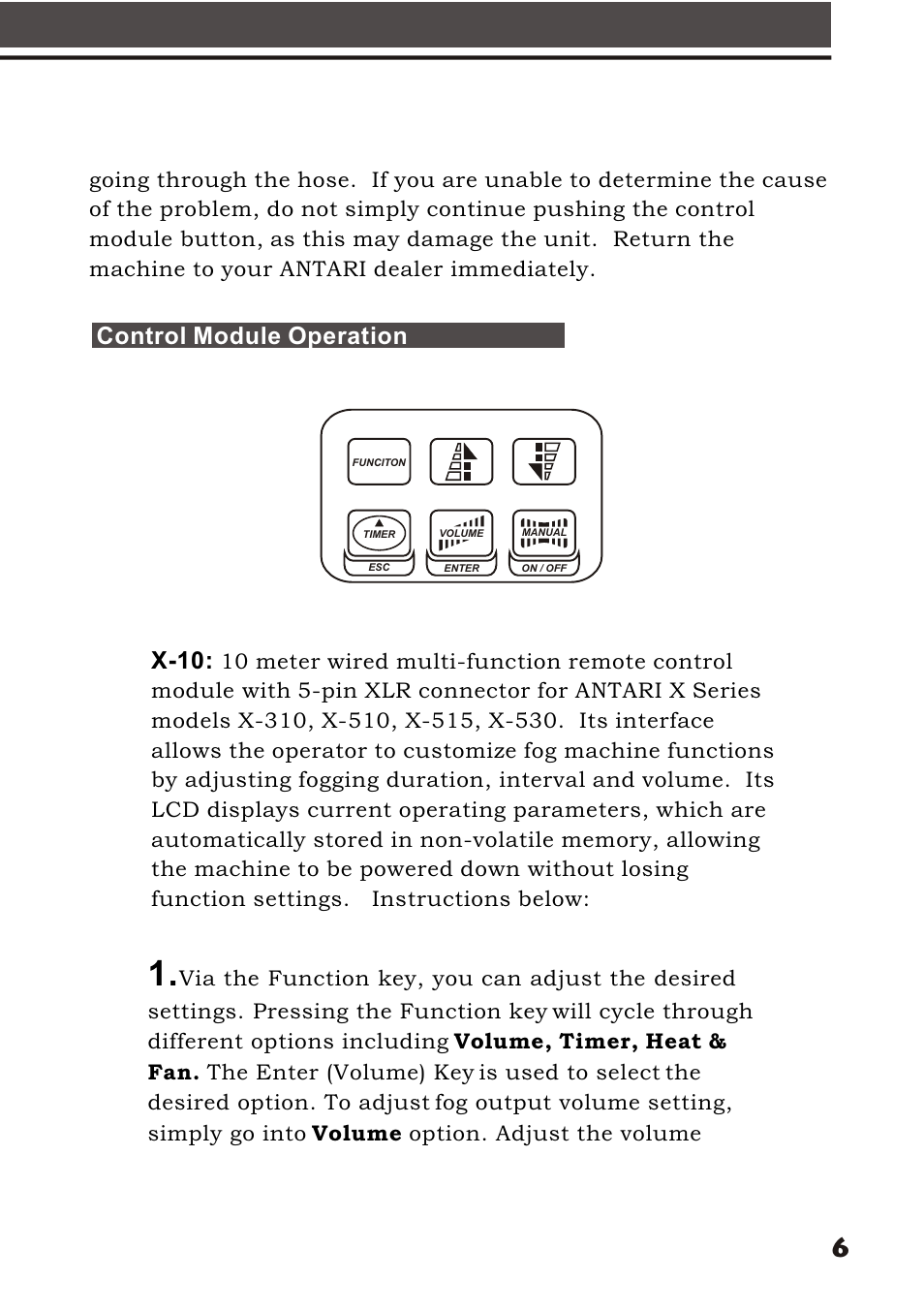 Elation Professional X-Fogger User Manual | Page 8 / 15