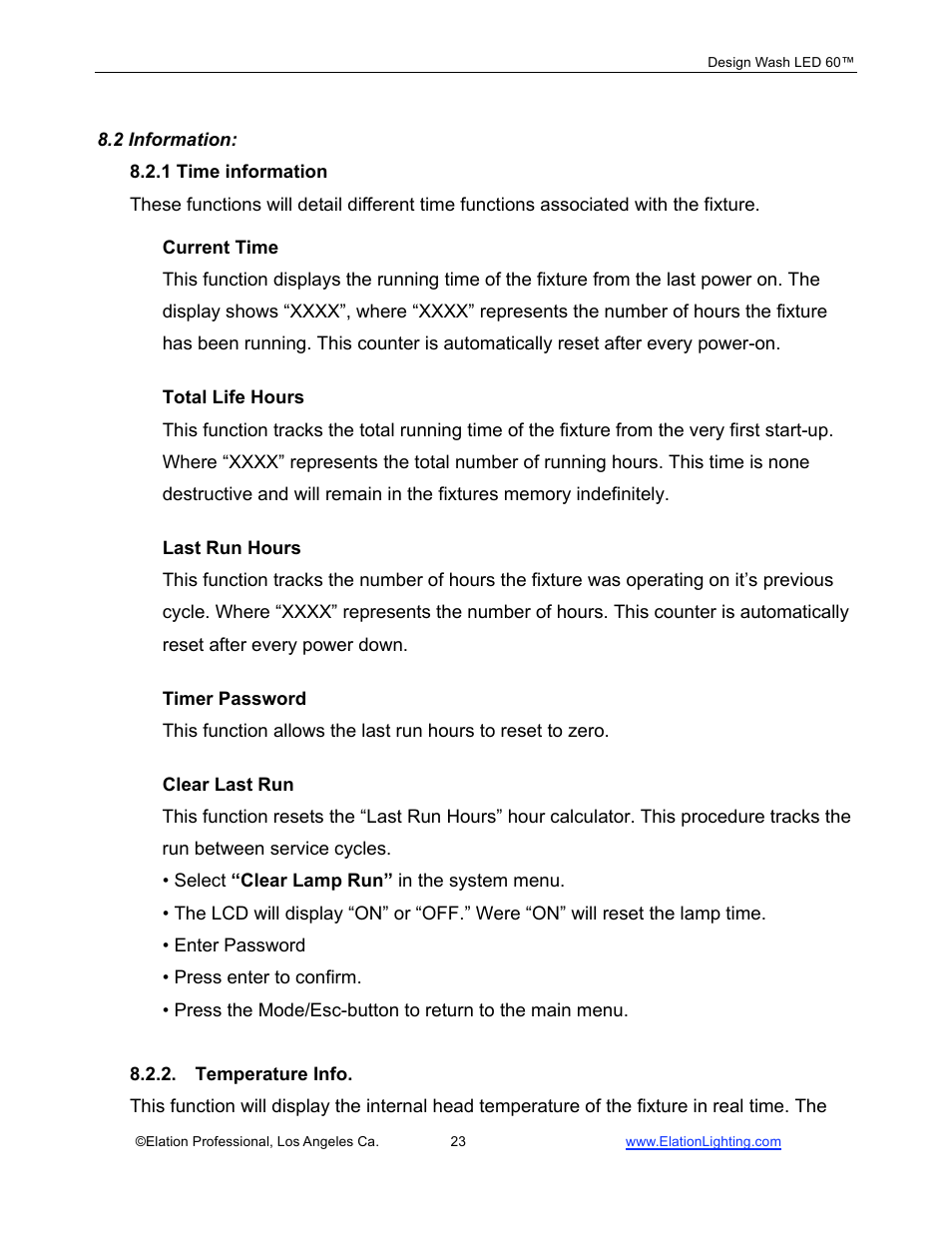 Elation Professional 60TM User Manual | Page 23 / 48