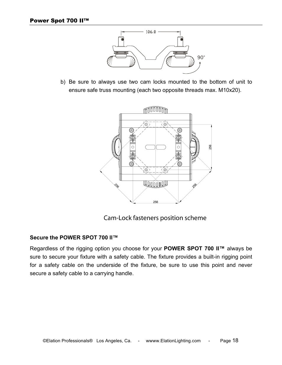 Elation Professional 700 II User Manual | Page 18 / 68