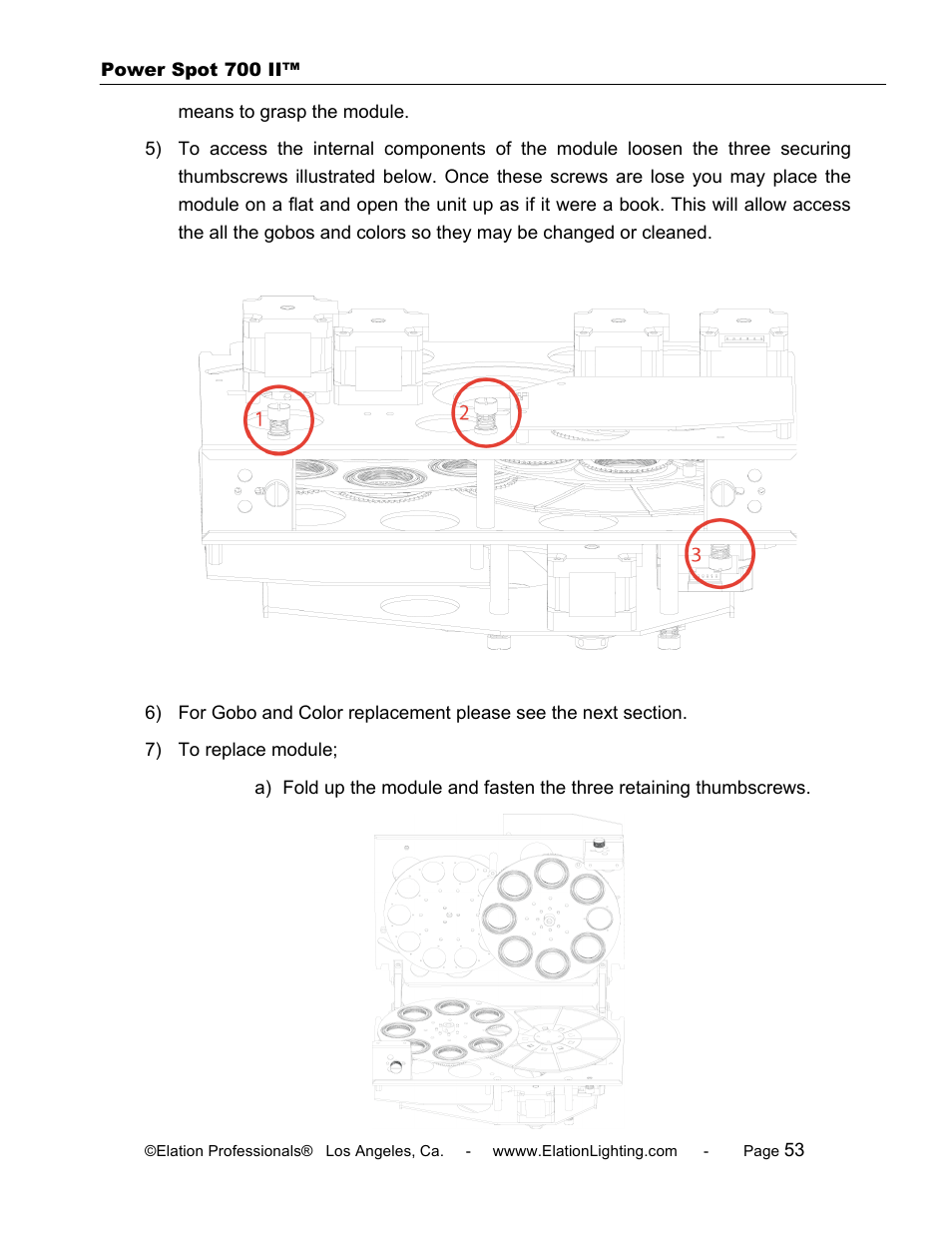 Elation Professional 700 II User Manual | Page 53 / 68