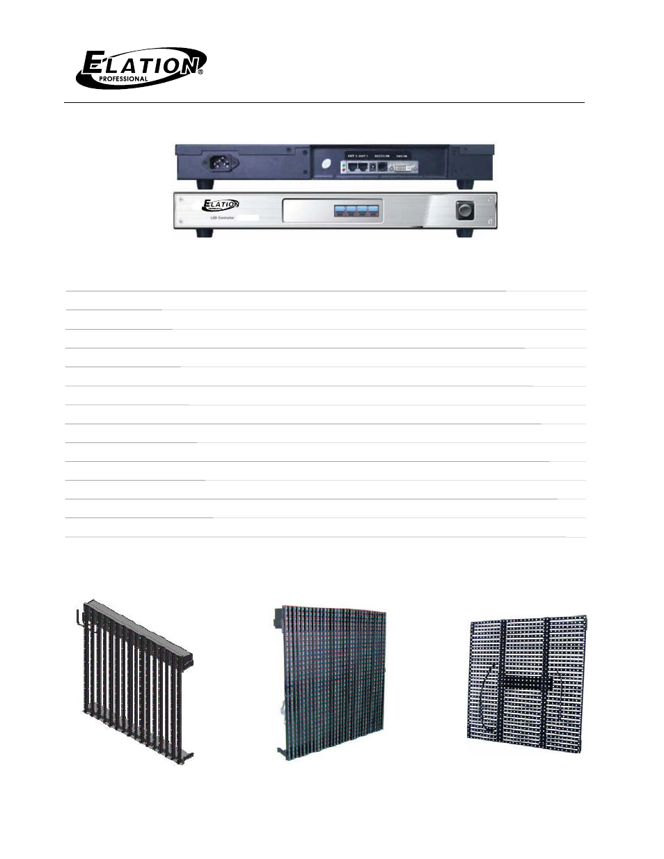 Evled-vsc | Elation Professional Evled Media Screen Series User Manual | Page 5 / 6