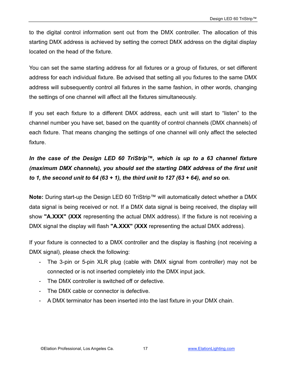 Elation Professional Design 60 Tri User Manual | Page 18 / 44