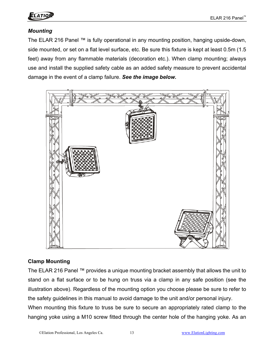 Elation Professional 216 User Manual | Page 14 / 44