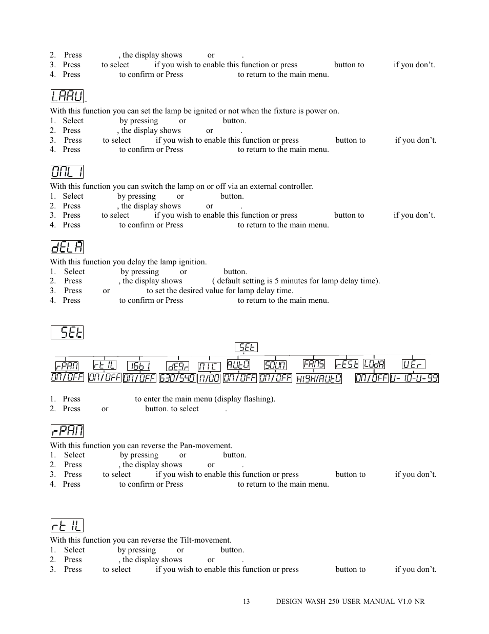 Elation Professional DESIGN WASH 250 User Manual | Page 14 / 24