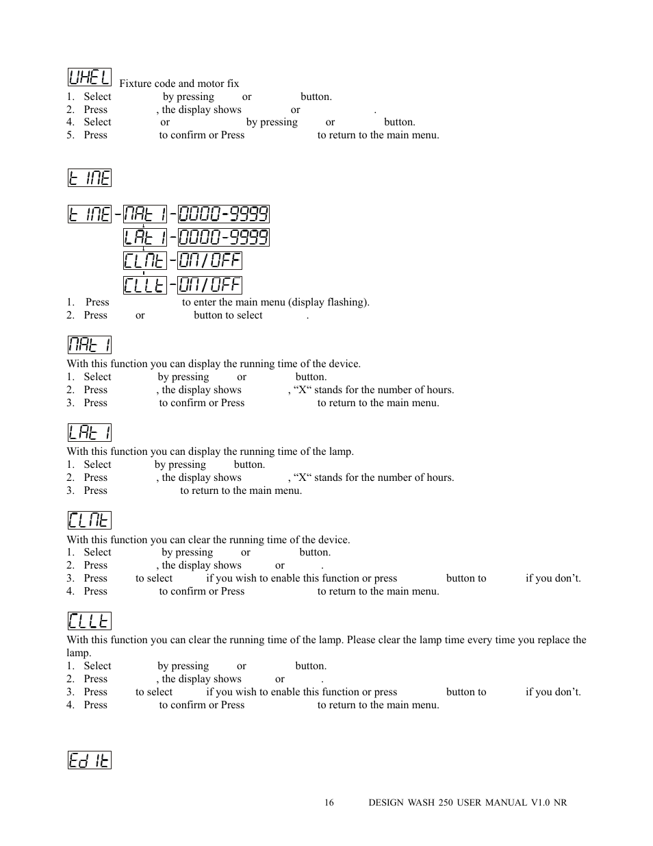 Elation Professional DESIGN WASH 250 User Manual | Page 17 / 24