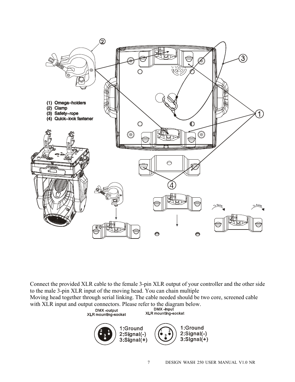Elation Professional DESIGN WASH 250 User Manual | Page 8 / 24