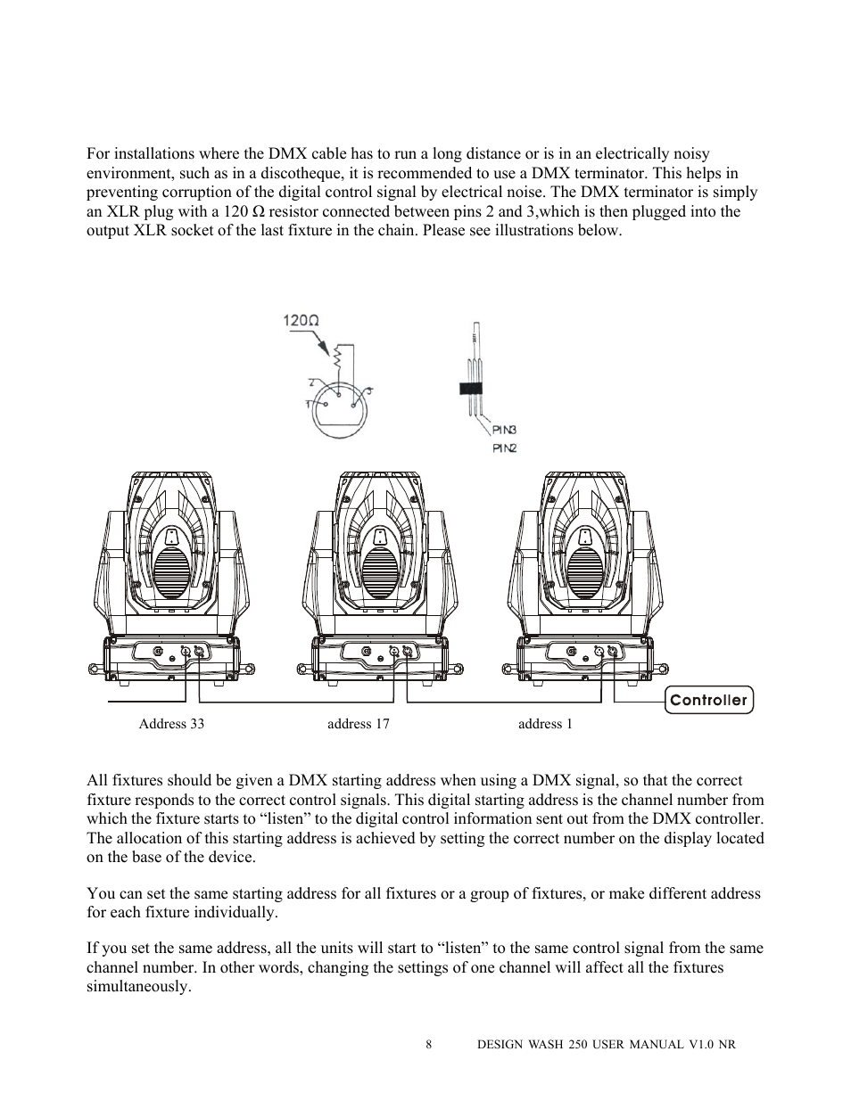 Elation Professional DESIGN WASH 250 User Manual | Page 9 / 24