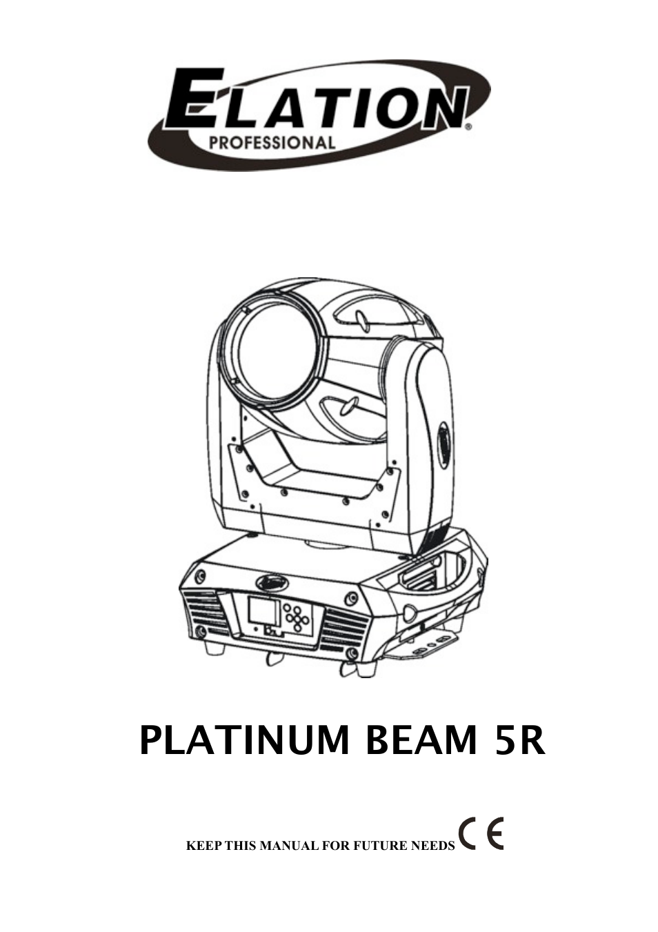 Elation Professional PLATINUM BEAM 5R XM485-V1.0-NR User Manual | 27 pages
