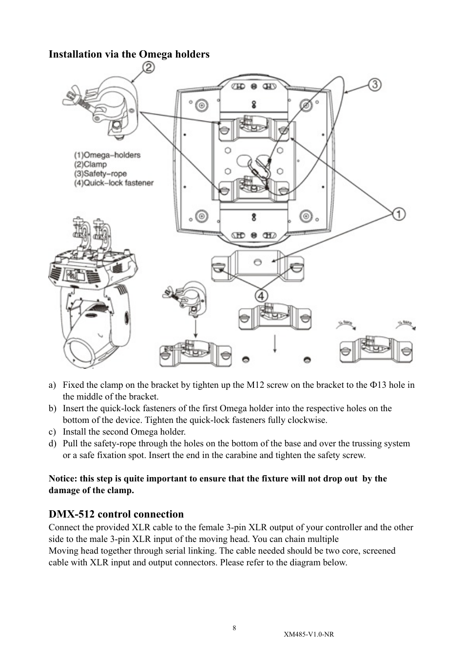 Elation Professional PLATINUM BEAM 5R XM485-V1.0-NR User Manual | Page 10 / 27
