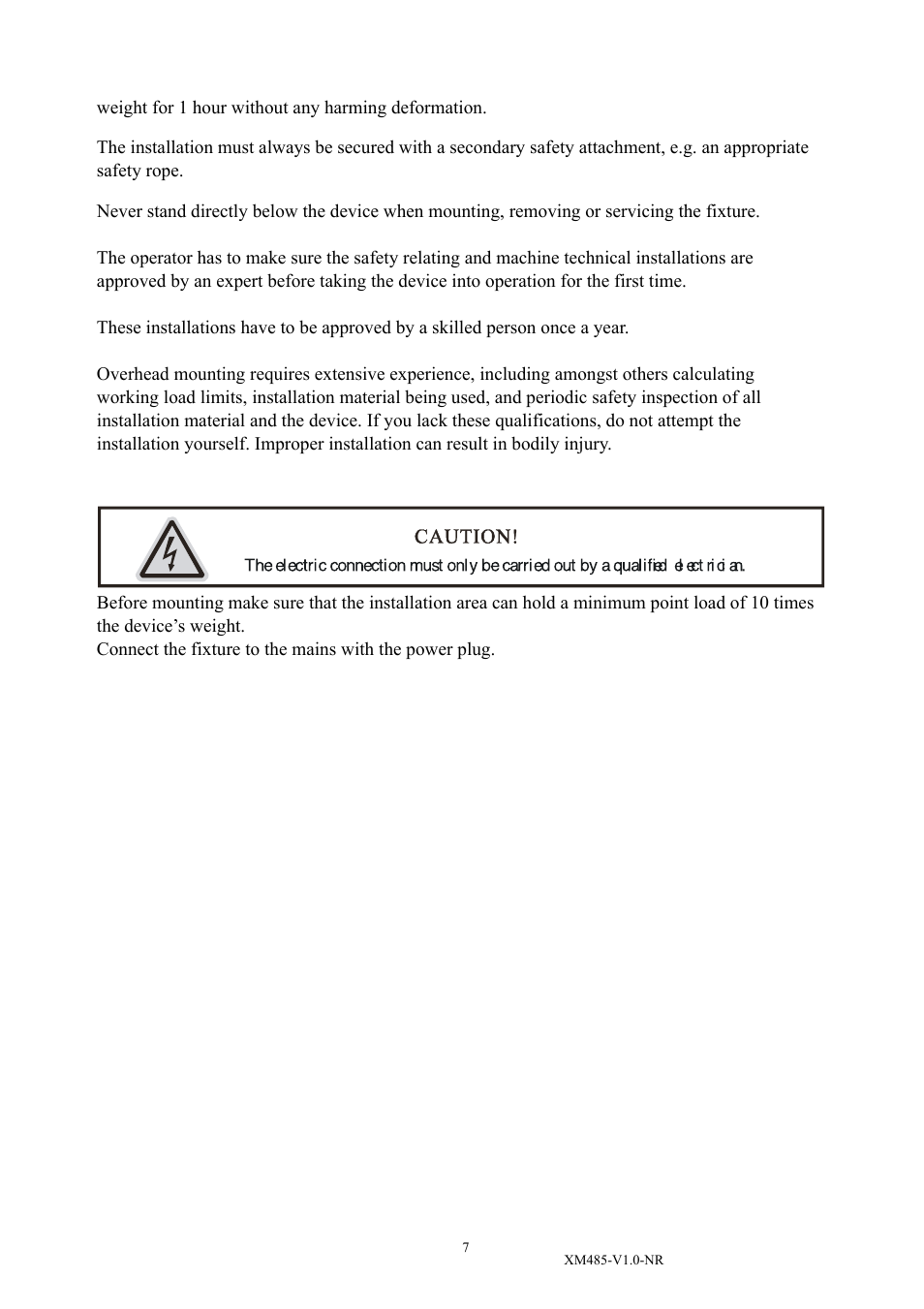 Elation Professional PLATINUM BEAM 5R XM485-V1.0-NR User Manual | Page 9 / 27