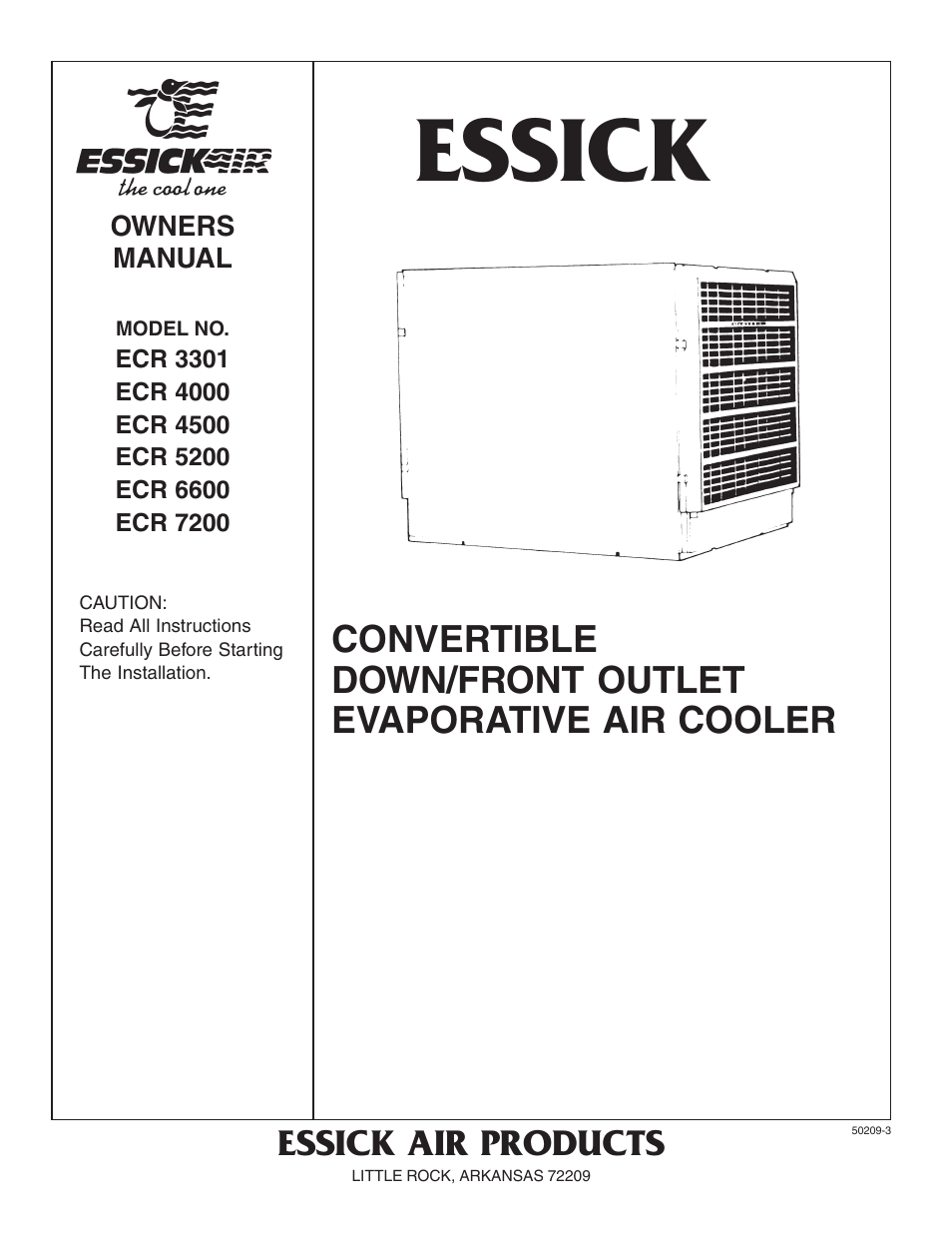 Essick Air ECR 7200 User Manual | 16 pages