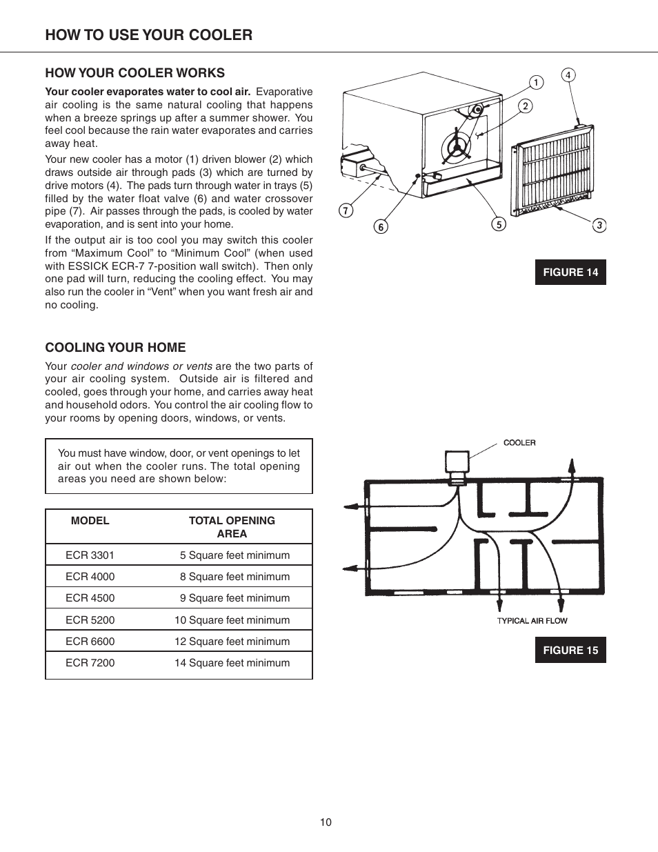 How to use your cooler | Essick Air ECR 7200 User Manual | Page 10 / 16