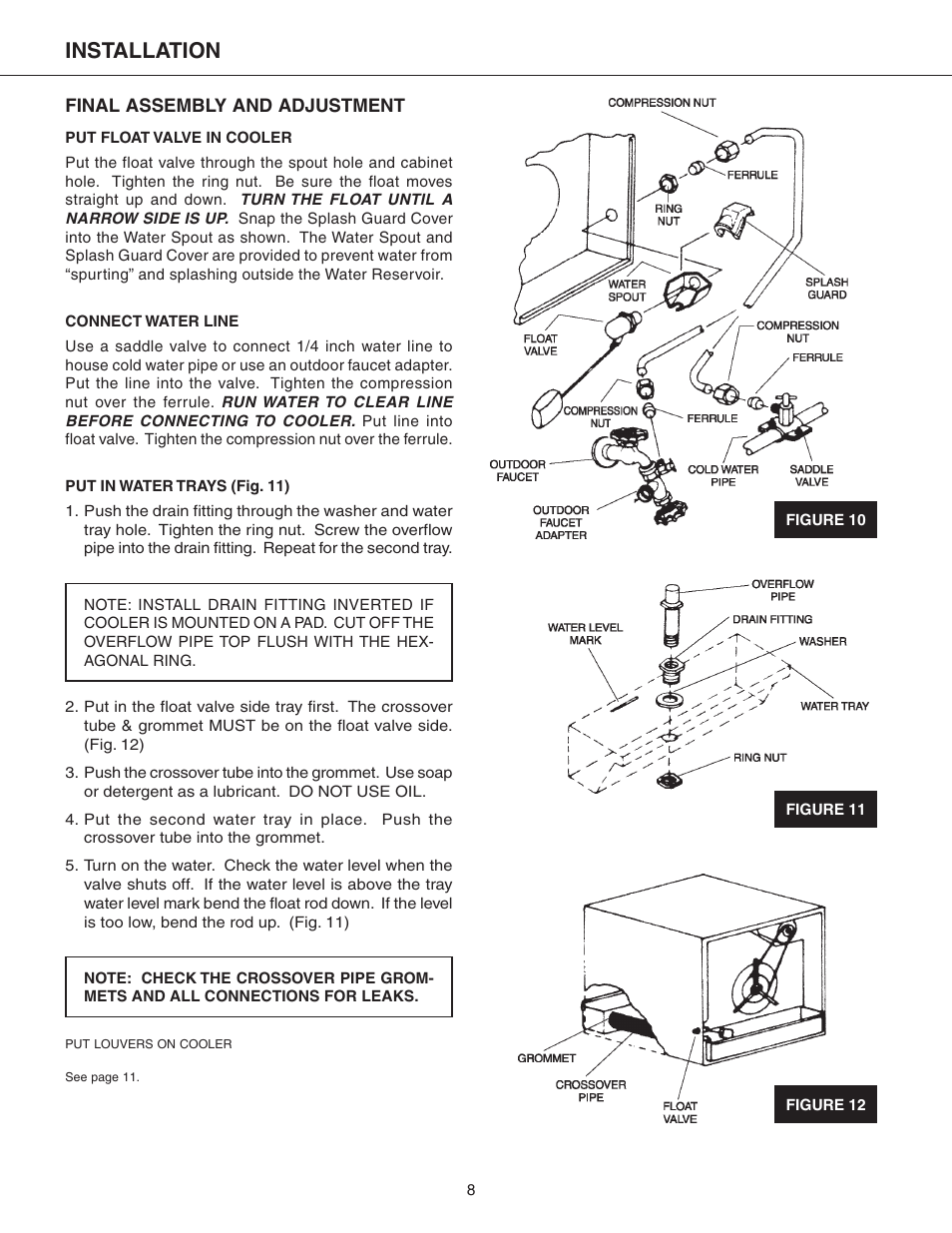 Installation | Essick Air ECR 7200 User Manual | Page 8 / 16