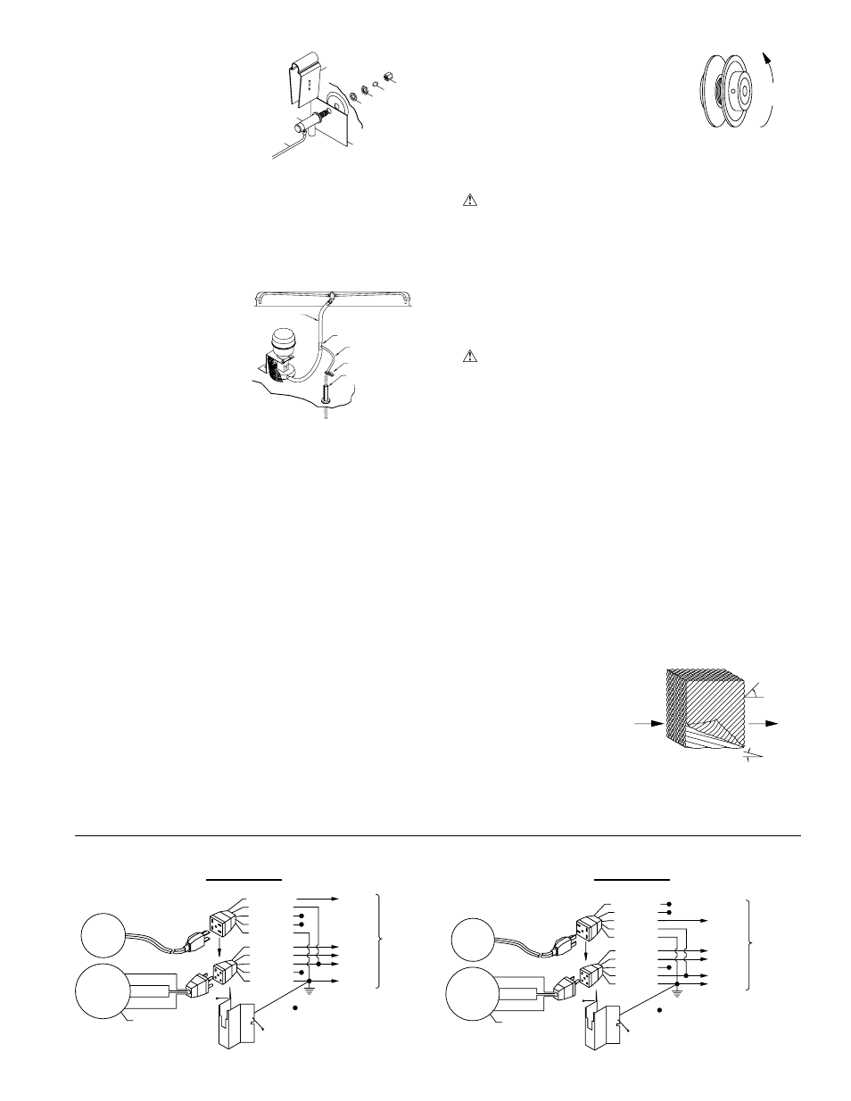 Maintenance, Bleed-off, Spring start-up | Amperage draw and belt tension, Caution, Warning, Fig. 10, Fig. 9, Fig. 7, Fig. 8 | Essick Air AUA5112 User Manual | Page 3 / 16