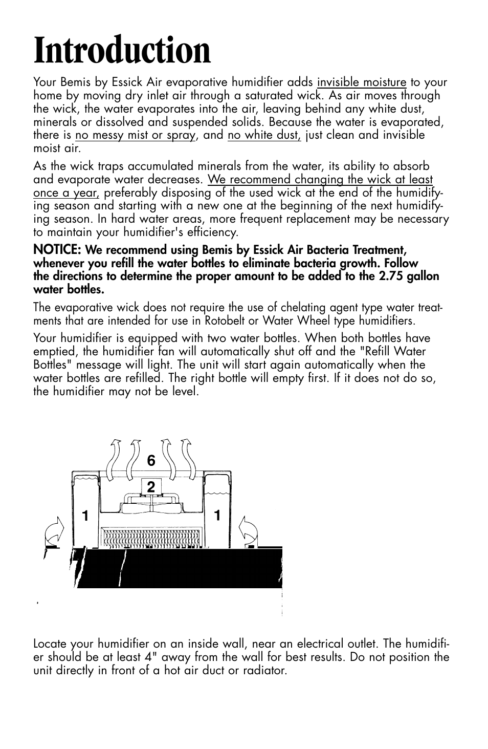 Introduction | Essick Air Bemis 4D7 800 User Manual | Page 3 / 15