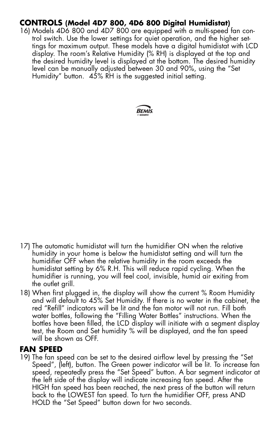 Essick Air Bemis 4D7 800 User Manual | Page 6 / 15