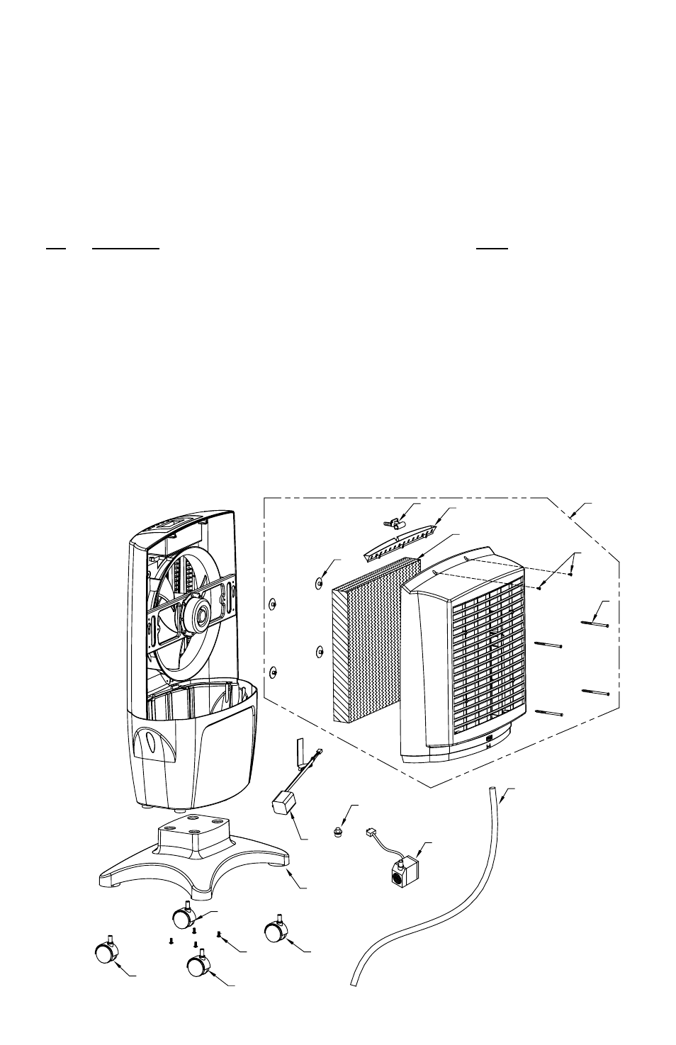 Trouble shooting, Replacement parts, Problem | Cause/remedy | Essick Air CP70 User Manual | Page 4 / 8