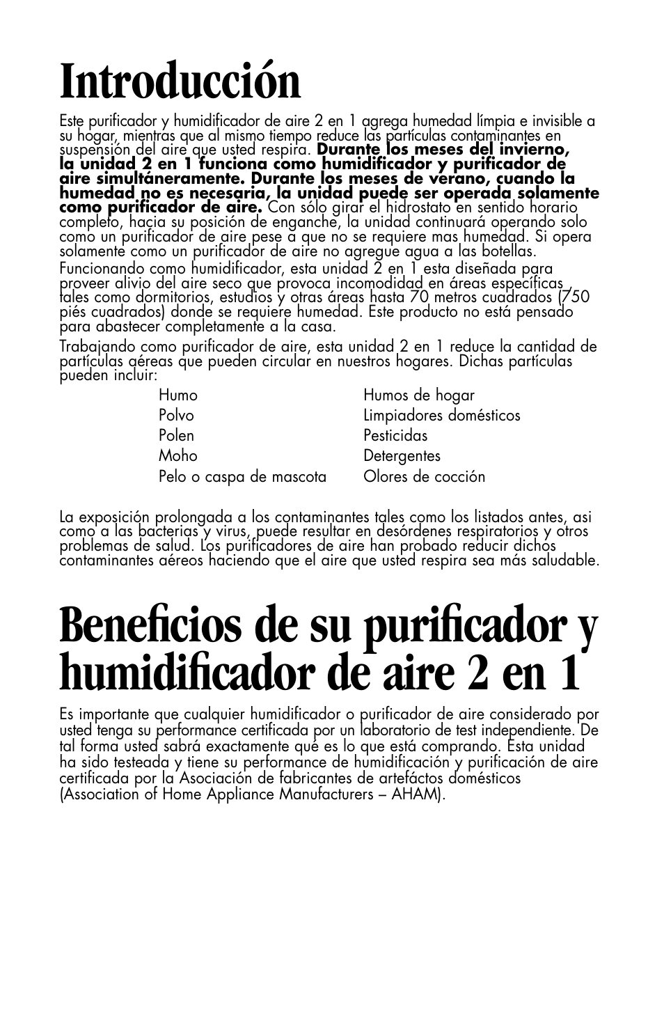 Introducción | Essick Air DP3 200 User Manual | Page 21 / 52