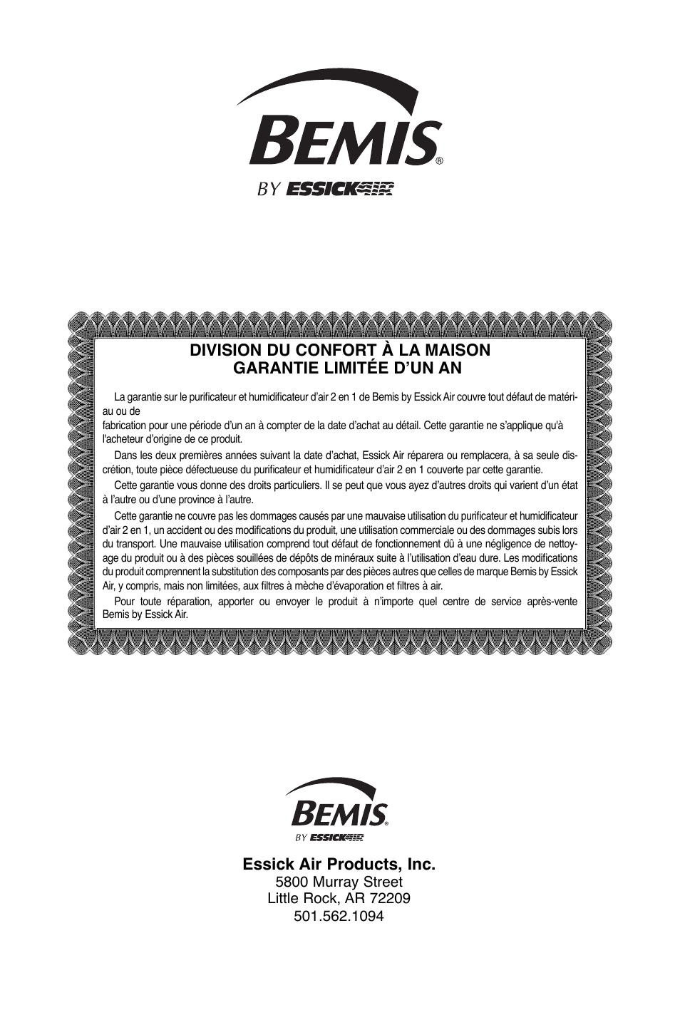 Essick air products, inc | Essick Air DP3 200 User Manual | Page 49 / 52