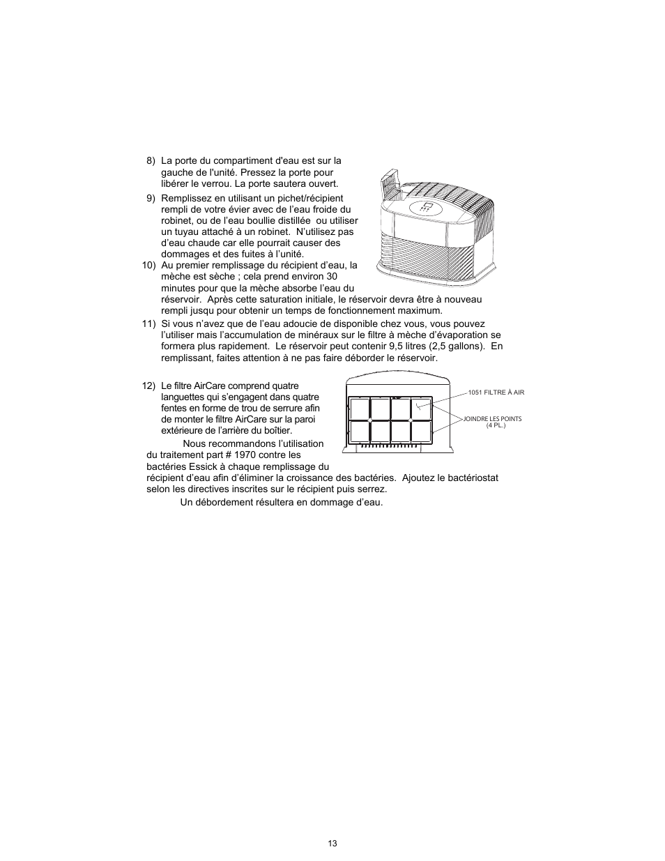 Essick Air ED11 910 User Manual | Page 13 / 24