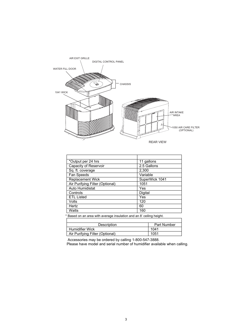 Essick Air ED11 910 User Manual | Page 3 / 24