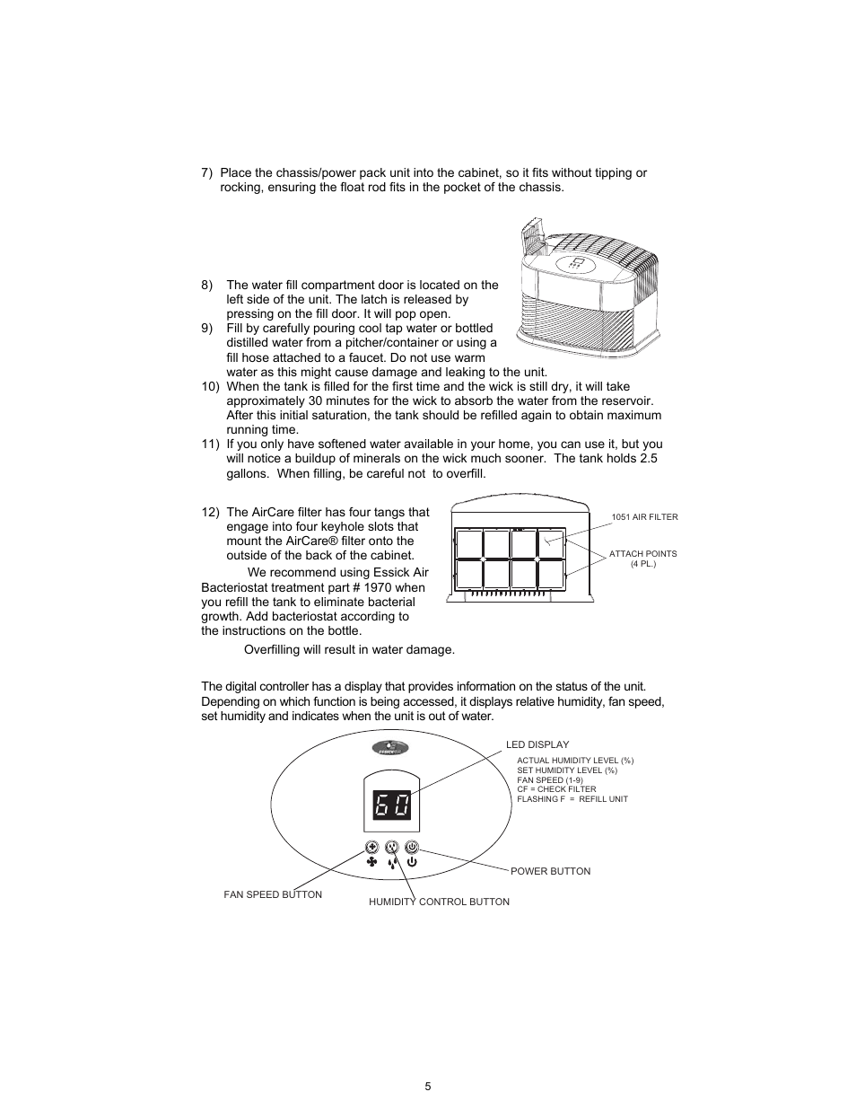 Essick Air ED11 910 User Manual | Page 5 / 24