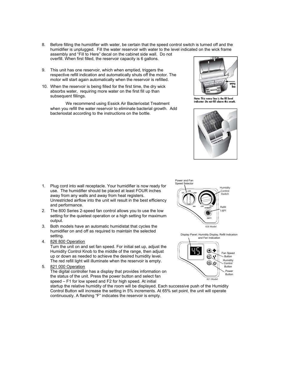 Essick Air 826 800 User Manual | Page 4 / 17