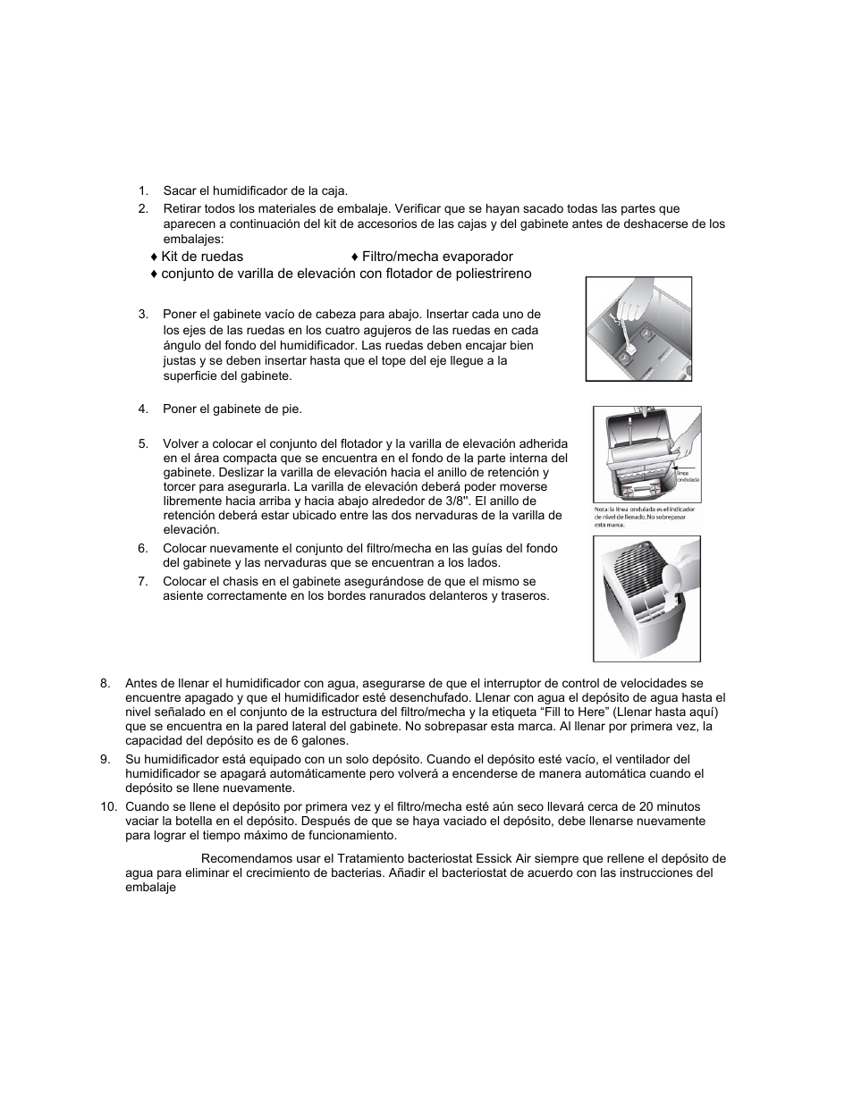 Essick Air 826 800 User Manual | Page 9 / 17