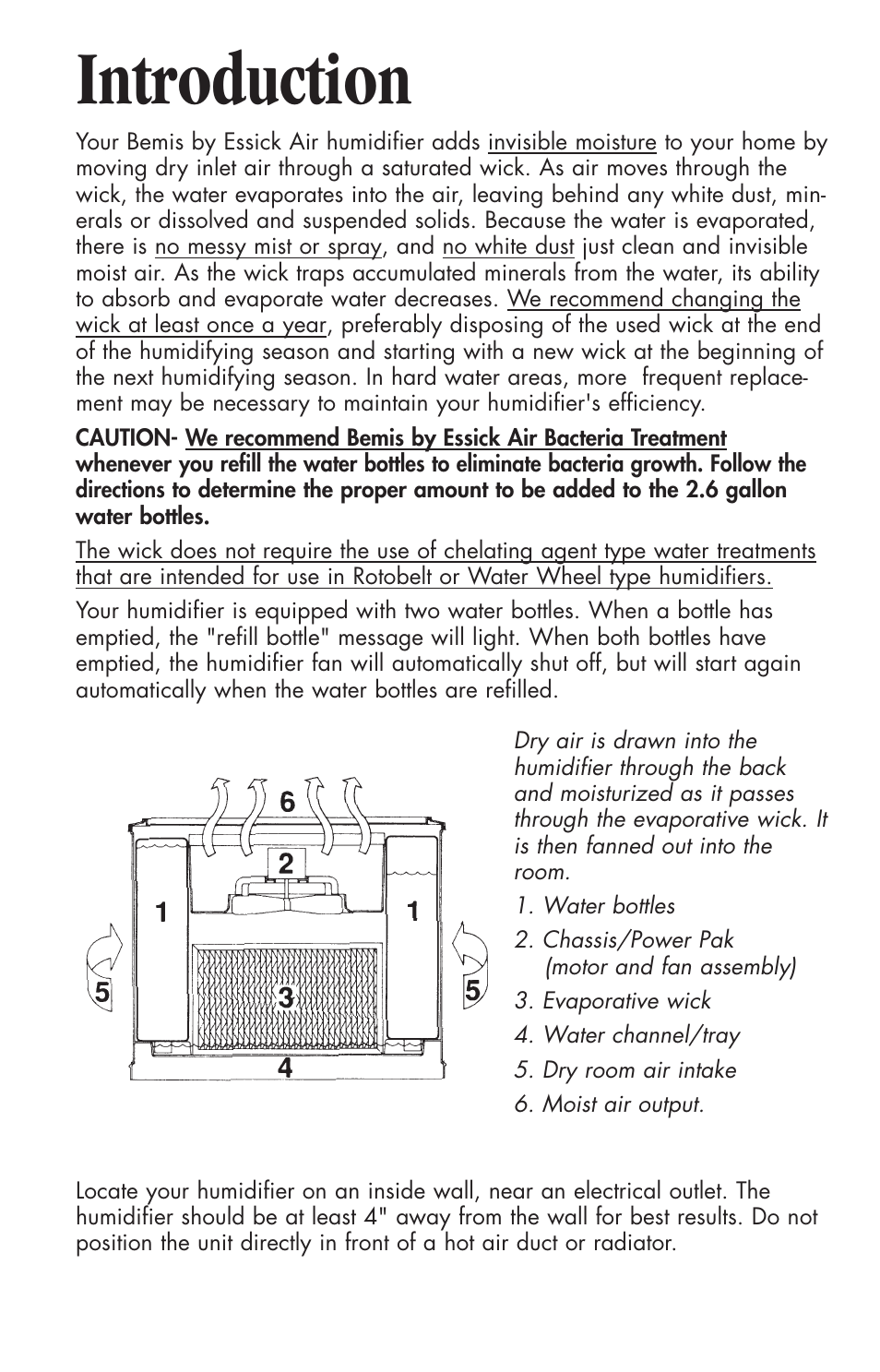Introduction | Essick Air 696 100 User Manual | Page 3 / 45