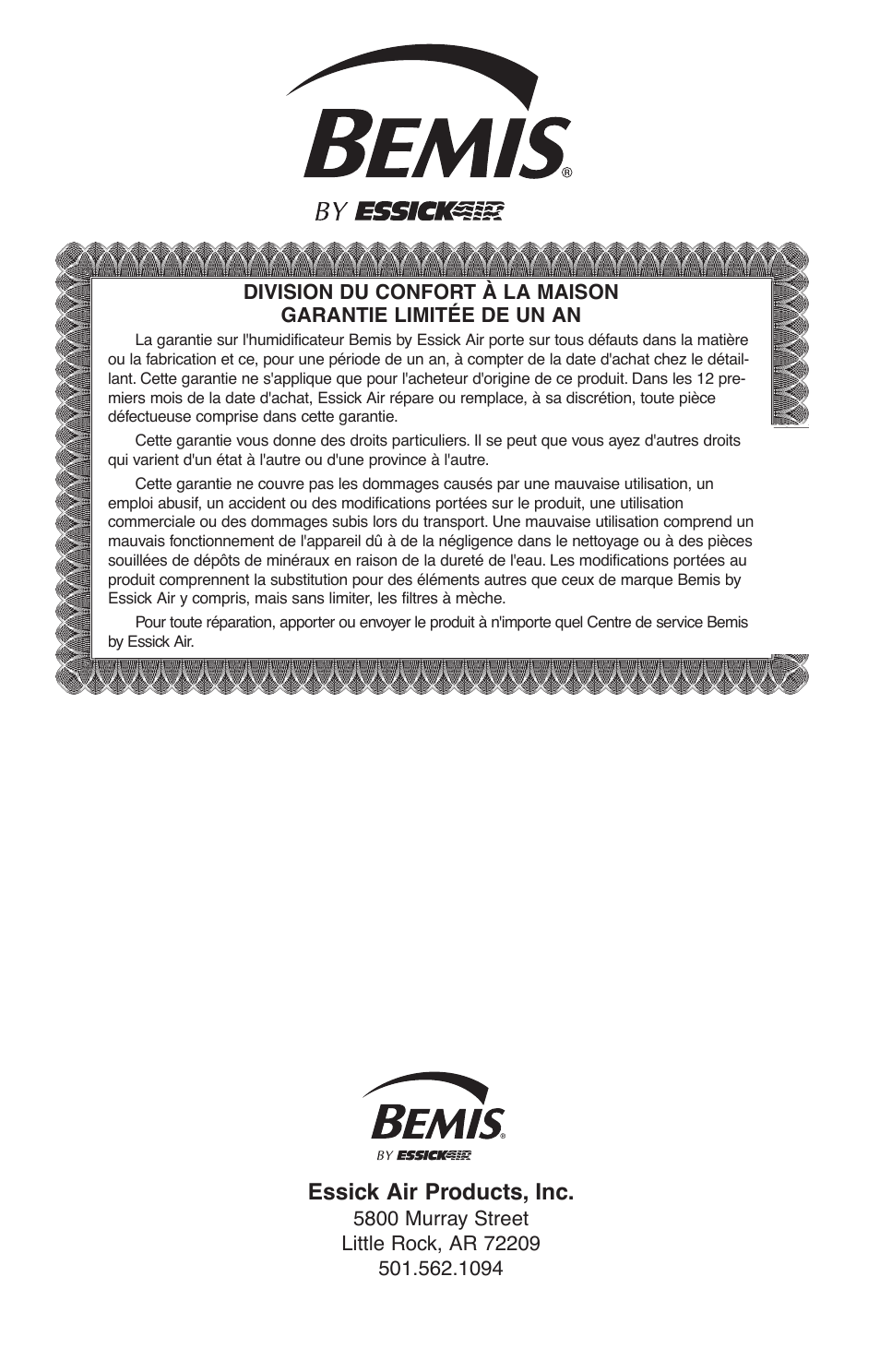 Essick air products, inc | Essick Air 696 100 User Manual | Page 39 / 45