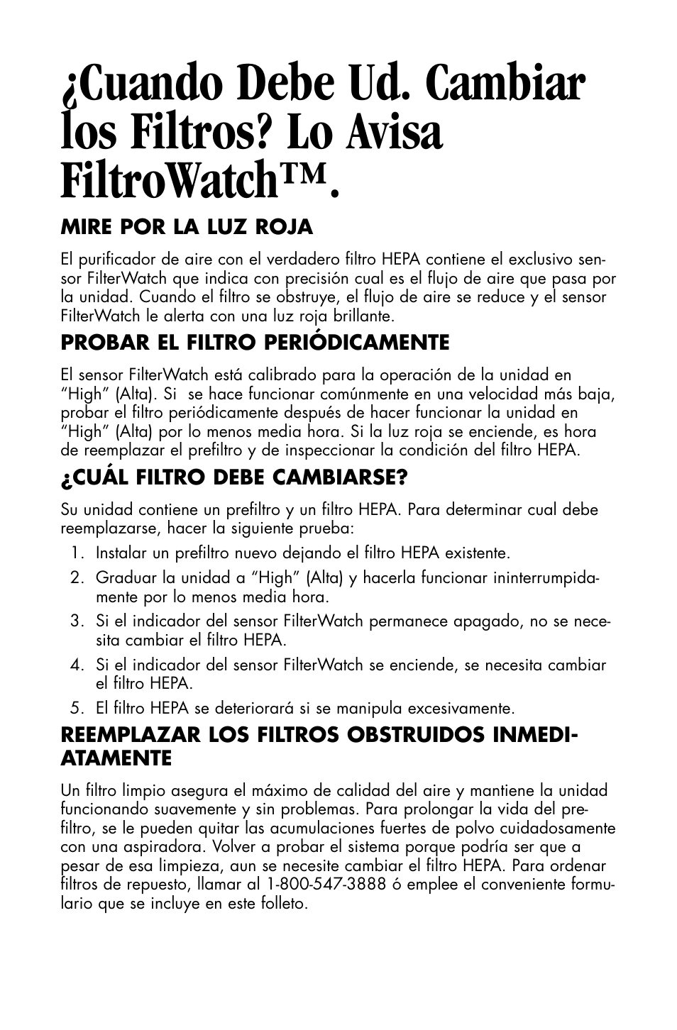 Essick Air FILTERWATCH 127-001 User Manual | Page 16 / 36