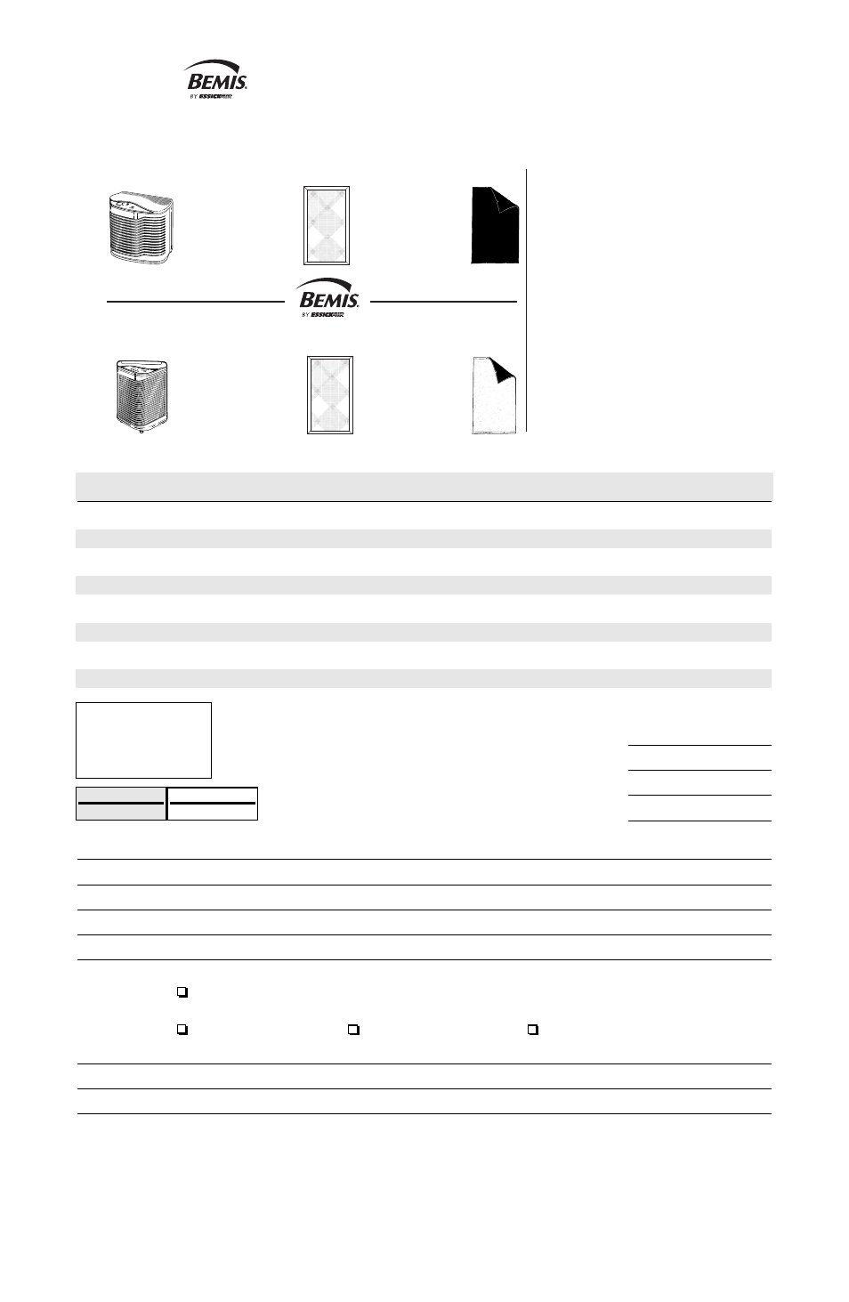 Formulario para ordenar accesorios | Essick Air FILTERWATCH 127-001 User Manual | Page 21 / 36