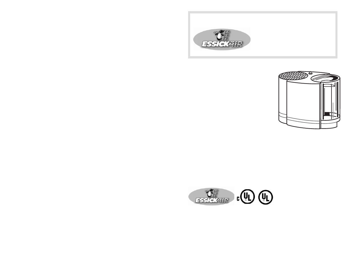 Guides d’utilisation & d’entretien du propriétaire, Modéles, Humidificateur évaporateur | Essick Air 736 200 User Manual | Page 8 / 10