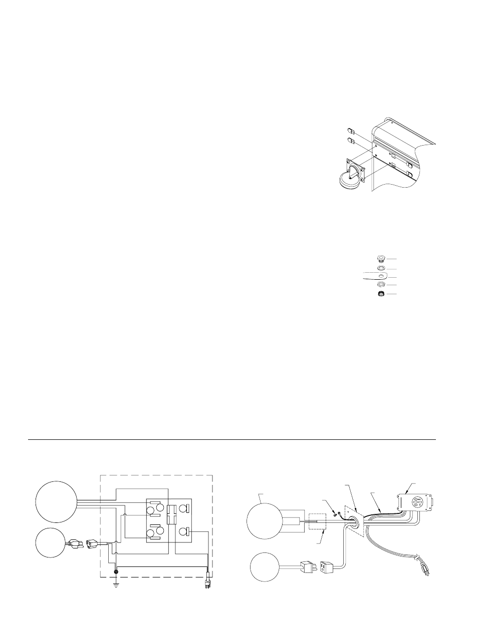 Cooler installation, Operation, Wiring diagrams | Installing casters, Manual control units, Remote control units, Exhaust air, Manual control remote control, Connecting water | Essick Air RM301A User Manual | Page 2 / 11