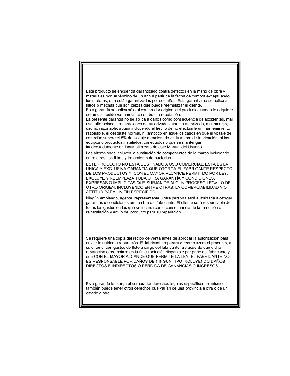 Garantía del essick air humidificador | Essick Air 821 000 User Manual | Page 12 / 19