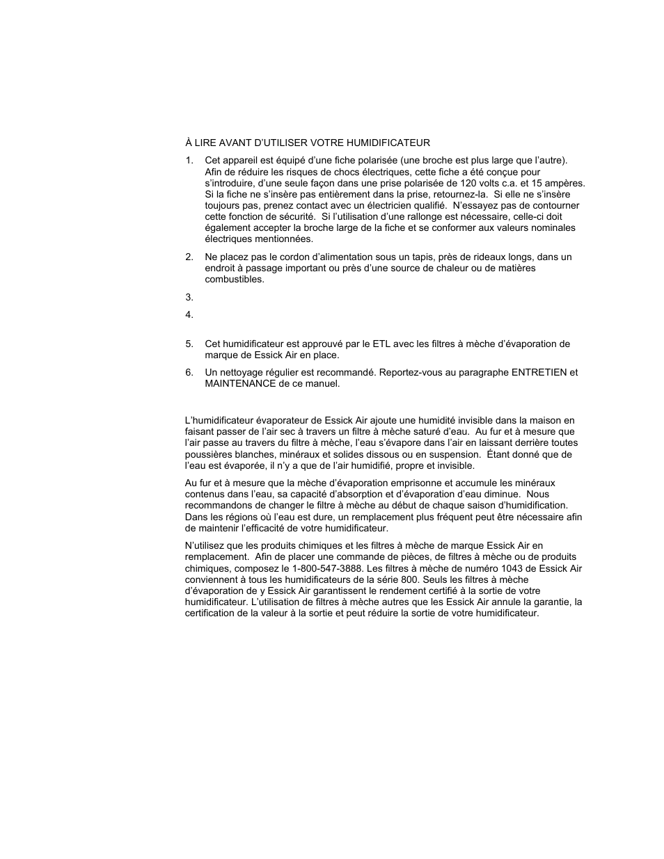 Essick Air 821 000 User Manual | Page 14 / 19