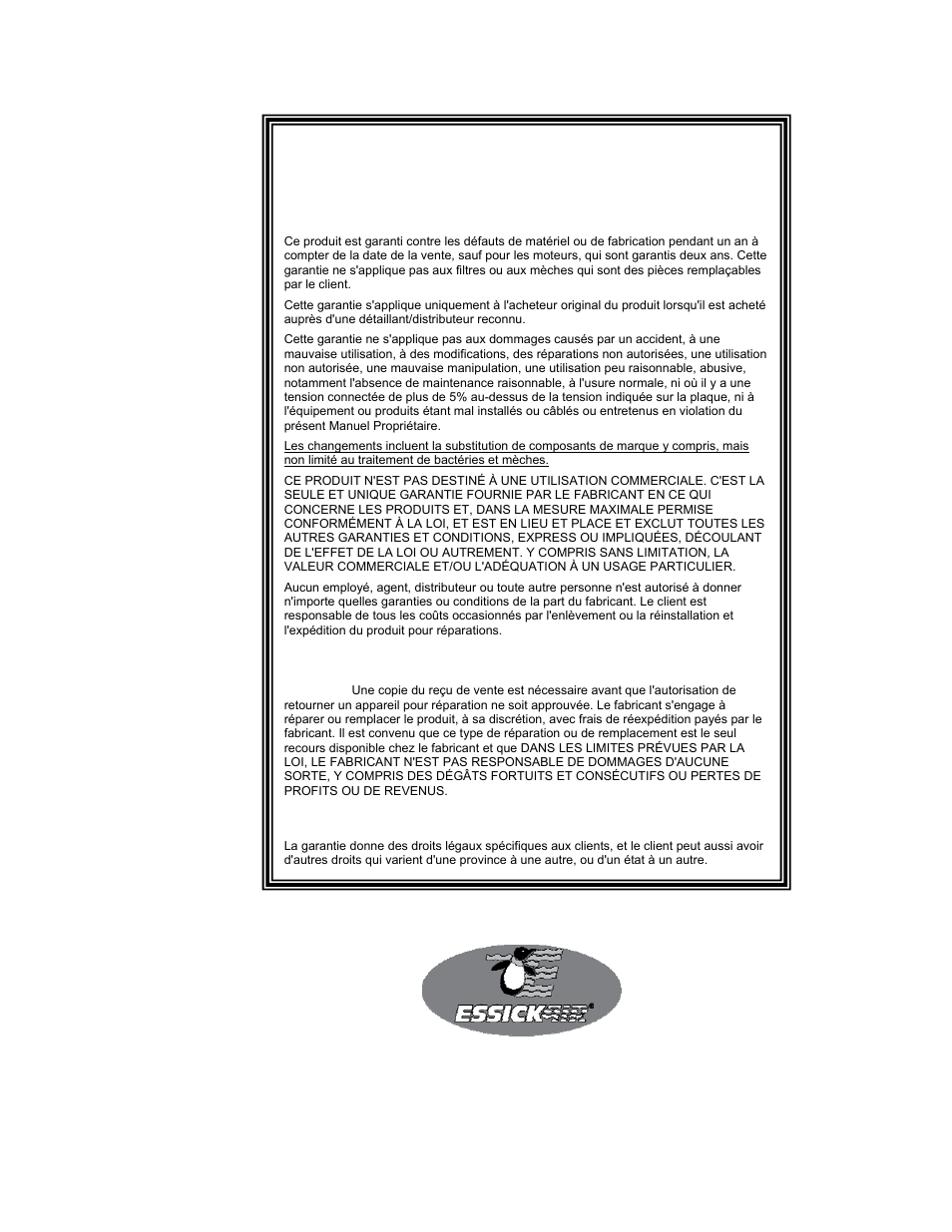 Essick Air 821 000 User Manual | Page 19 / 19