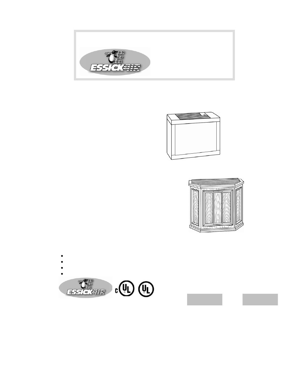 Essick Air 696 400 User Manual | 13 pages