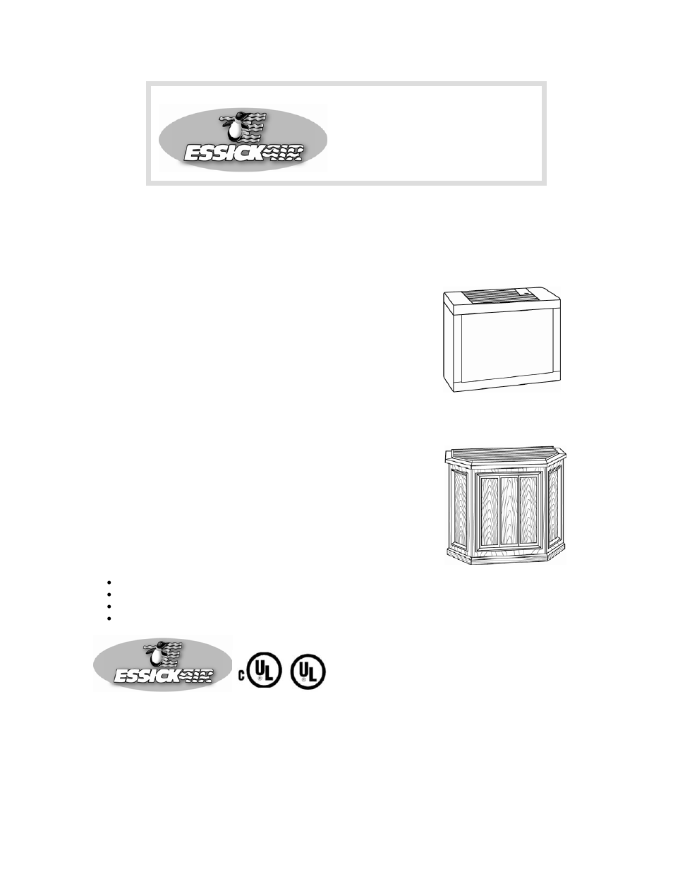 French, Guides d’utilisation d’entretien du propriétaire, Modèles | Humidificateur évaporateur | Essick Air 696 400 User Manual | Page 9 / 13