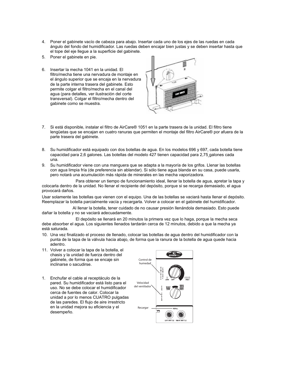 Essick Air Essick Evaporative Humidifier 697 500 User Manual | Page 9 / 18