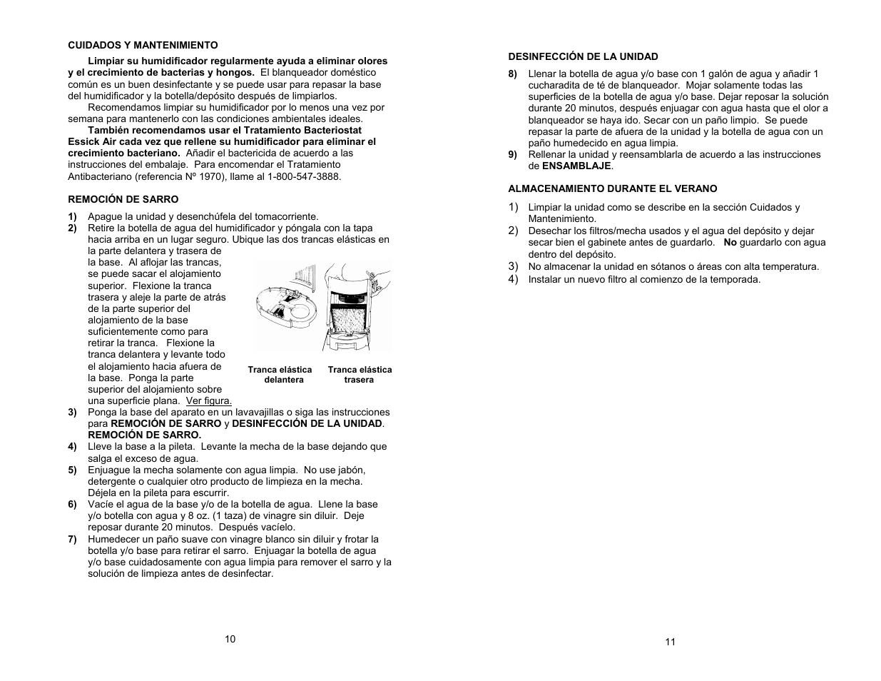 Essick Air 7D6 100 User Manual | Page 10 / 10