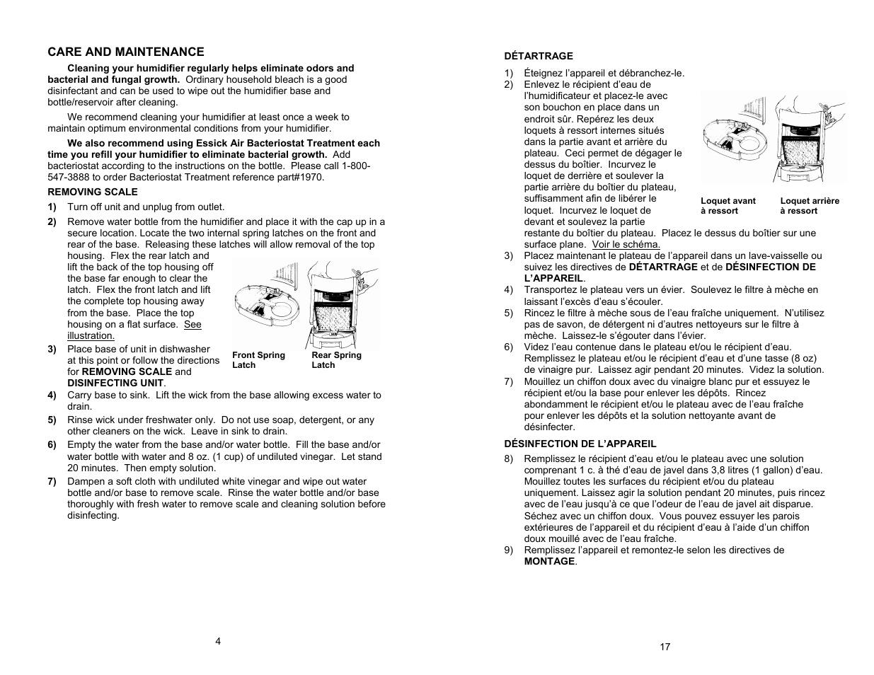 Essick Air 7D6 100 User Manual | Page 4 / 10