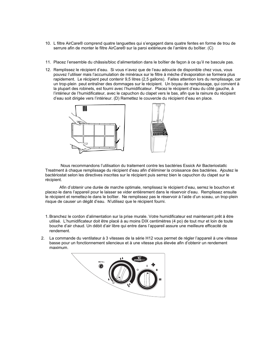 Essick Air H12 Series User Manual | Page 17 / 19