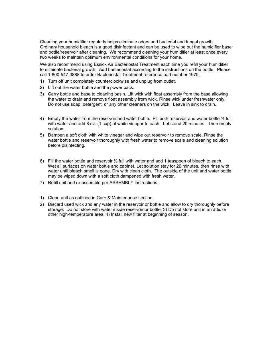 Essick Air H12 Series User Manual | Page 6 / 19