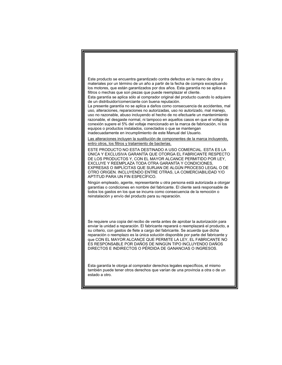 Garantía del essick air humidificador | Essick Air 4D7 800 User Manual | Page 12 / 19