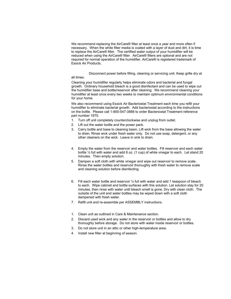 Essick Air 4D7 800 User Manual | Page 5 / 19