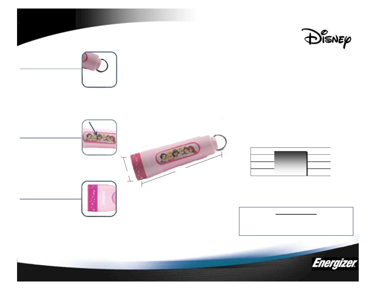 Energizer PRN1AACS User Manual | 1 page