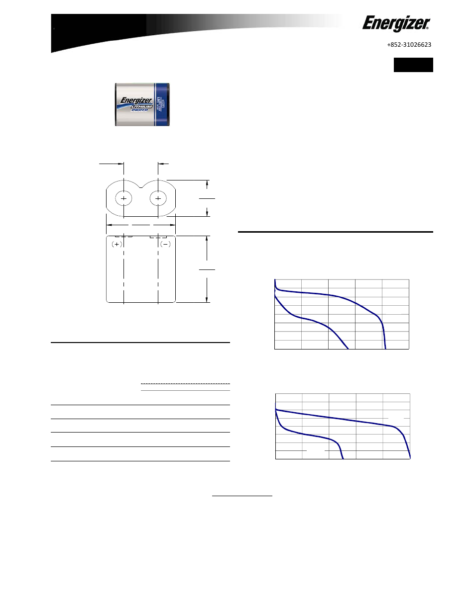 Energizer 223 User Manual | 1 page