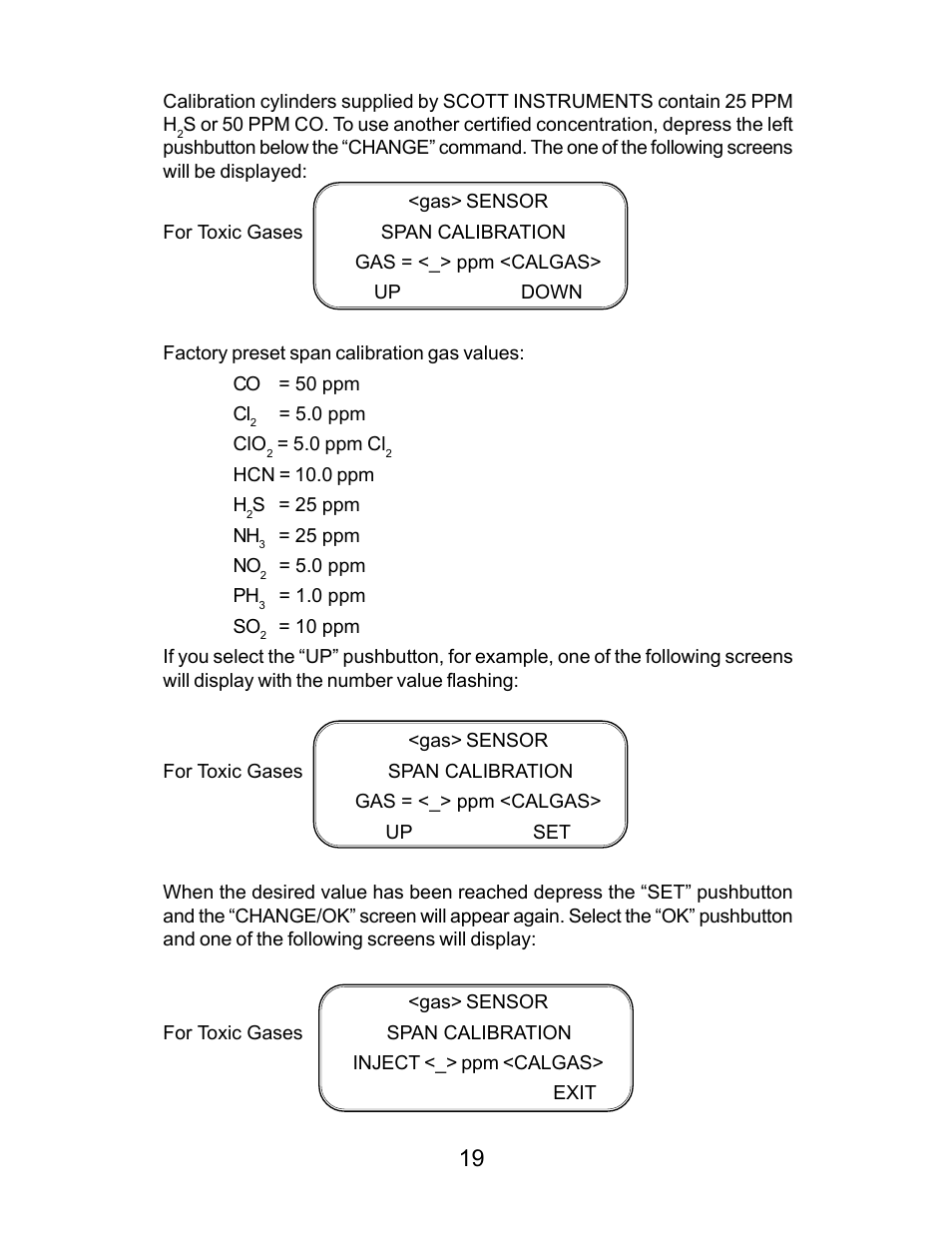 Energizer PORTABLE GAS DETECTION INSTRUMENT User Manual | Page 19 / 50